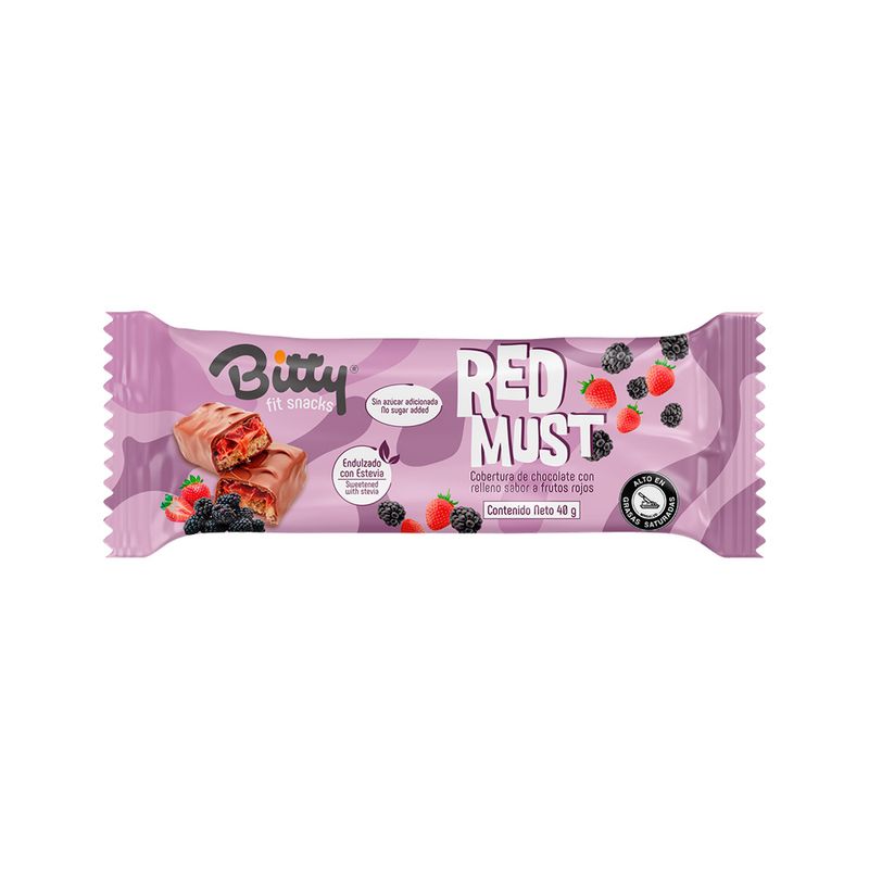 CHOCOLATINA BITTY 40G RED MUST