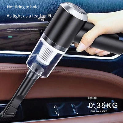 1pc Versión mejorada, aspiradora portátil inalámbrica de mano con succión ciclónica. Aspiradora recargable potente para coche/oficina/hogar