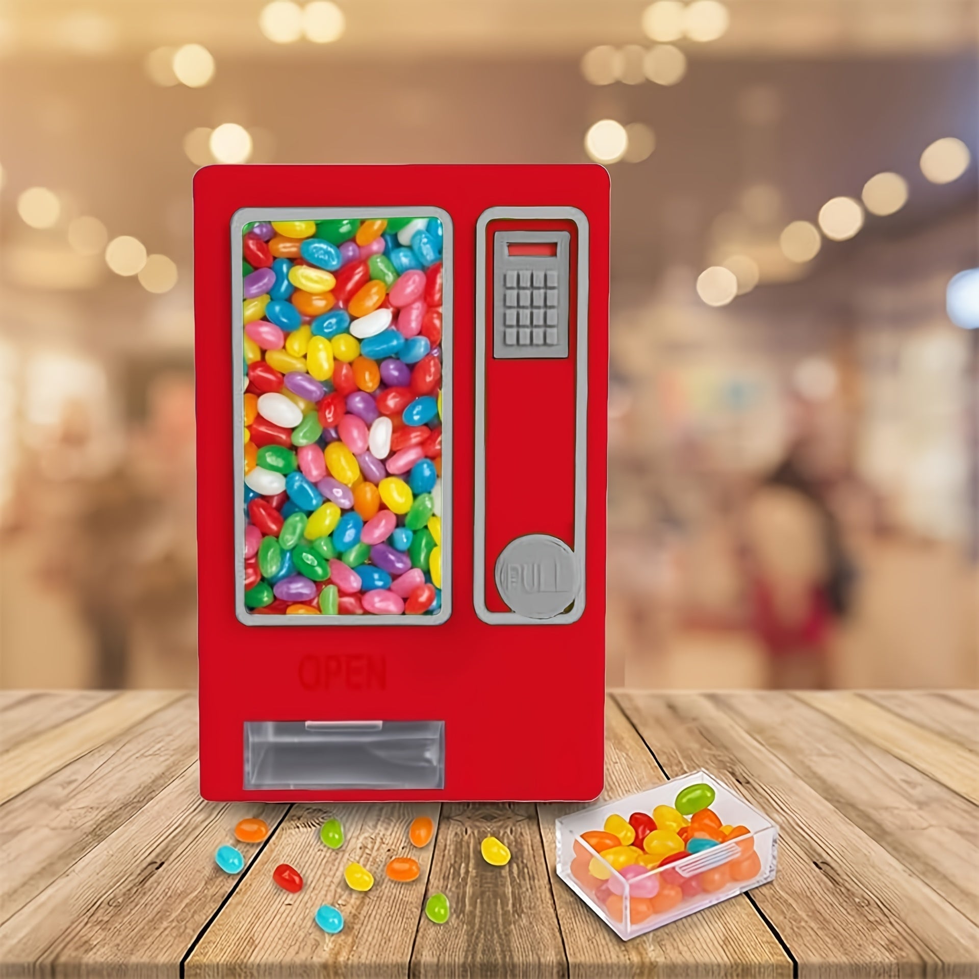 1 unidad, Dispensador Mini Retro de Caramelos - Perfecto para chicles, gominolas y snacks - Sin batería - Accesorio ideal para la cocina y un gran regalo para jóvenes