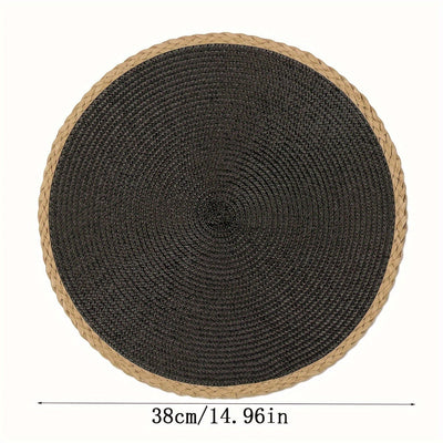 4/6 Piezas de Manteles Redondos, Temática Halloween, 15 Pulgadas Antideslizantes y Lavables para Uso en Interiores y Exteriores, Ideales para Bodas y Decoraciones de Fiestas
