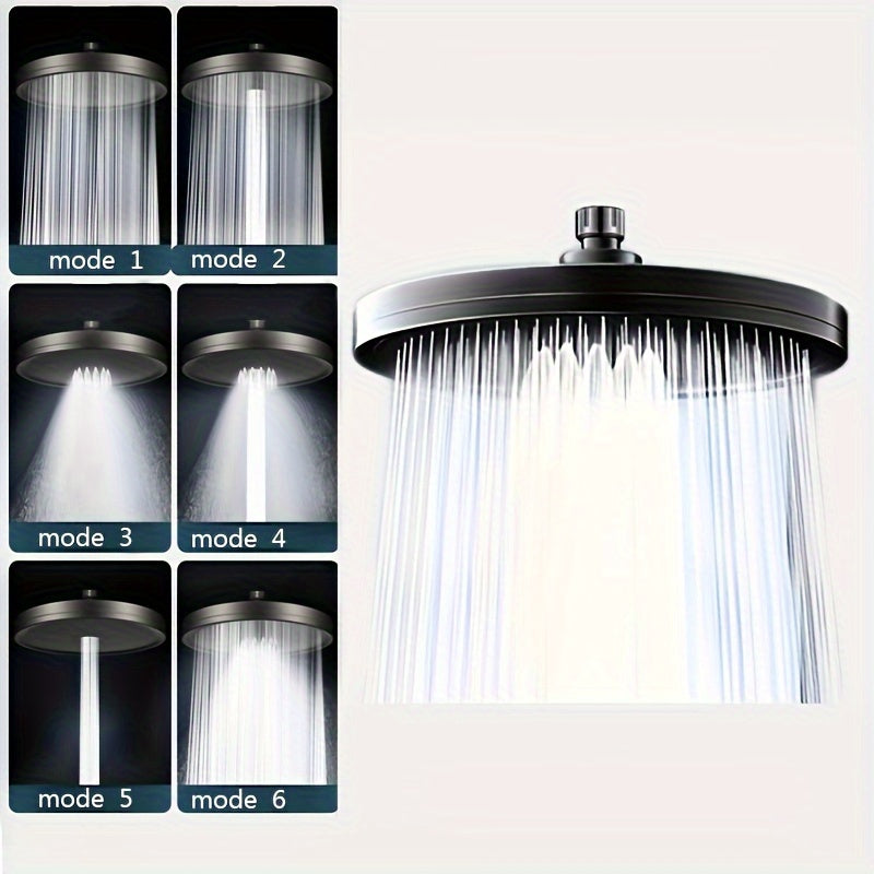 1pc Cabezal de Ducha de Lluvia de Alta Presión con Gran Salpicadura, Cabezal de Ducha de Lluvia Presurizado de Una Sola Cabeza para el Hogar