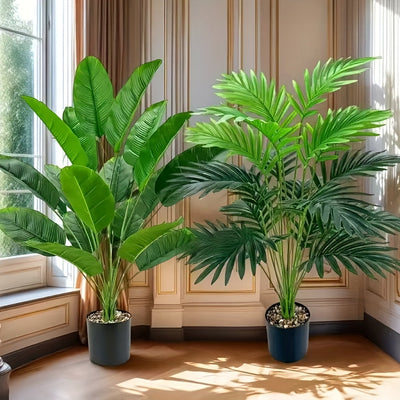 Dos Árboles Artificiales en Colores Atractivos, Plantas Artificiales Resistentes a los Rayos UV Adecuadas para Decoraciones de Primavera / Verano y Día de San Valentín, Hogar, Jardín, Patio y Porche Deco Jardín de Balcón - Plástico, Sin Contenedores
