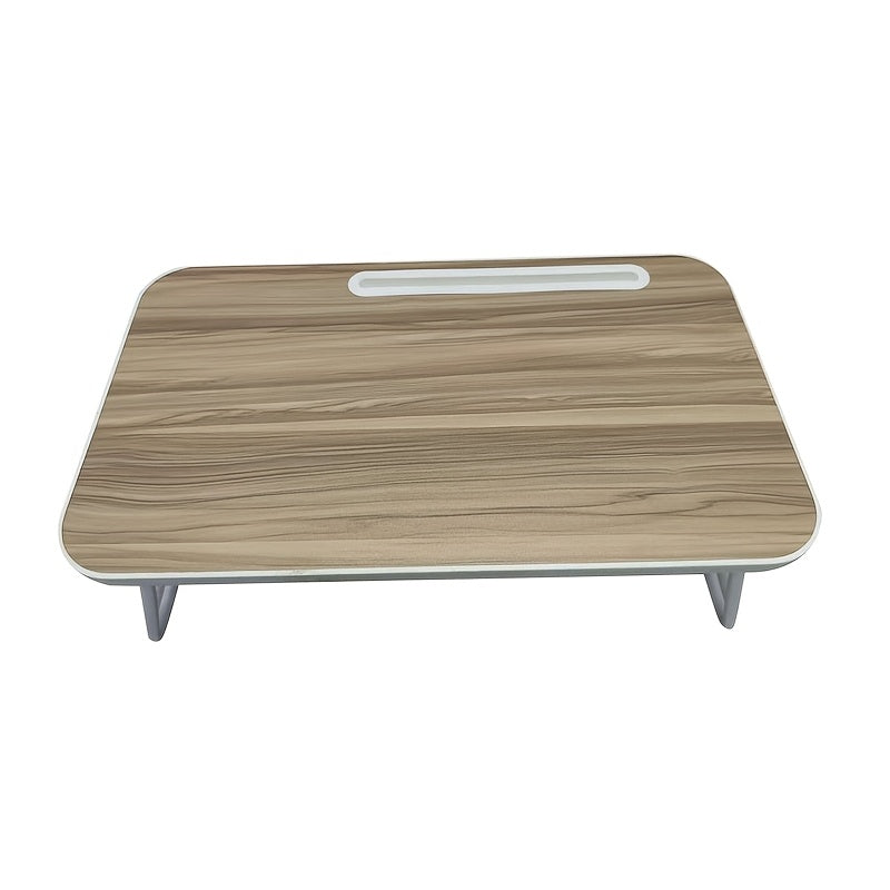 Escritorio plegable para portátil, Robusto y resistente mesa portátil para portátil, Escritorio portátil multifuncional con soporte para taza para hogar, oficina, estudio y lectura
