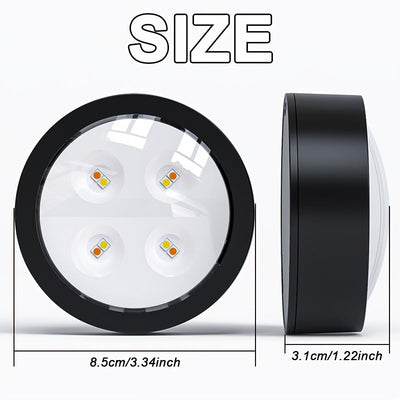 Juego de 3 Luces LED Magnéticas para Montaje en Pared con Control Remoto, Función de Temporizador y Regulación de 4 Velocidades, 3 Modos de Color (Natural/Cálido/Blanco), Alimentadas por Batería para Sala de Estar, Guardería, Iluminación Trasera de TV y