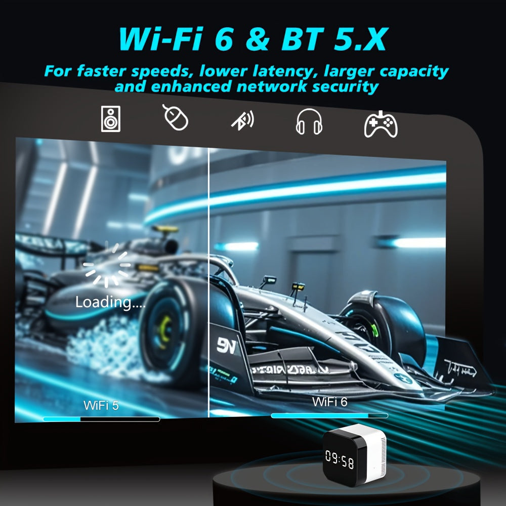 Decodificador H728 Android 14 Quanzhi H728 con ventilador, memoria FLASH HD 8K, reproductor de red Gigabit Octa-core ARM Cortex-T-A55
