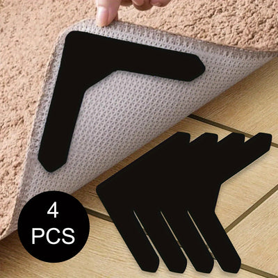 Pegatinas para Alfombras de Alta Calidad Antideslizantes y Anti-taladro Adecuadas para Salón, Comedor y Baño, Evitan que las Alfombras se Muevan y se Enrollen los Bordes