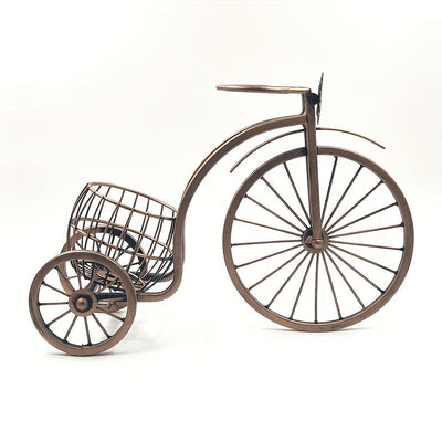 Soporte para Copas de Vino en Forma de Bicicleta de Hierro - Estante para Vinos al Revés con Acabado Dorado, Decoración Europea para Cocina y Comedor, Adorno Creativo para Armario de Vinos, Regalos para Amantes del Vino