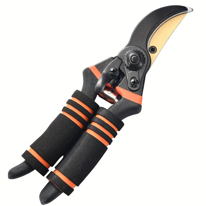 Tijeras de Poda Profesionales de Acero al Carbono con Hoja Afilada SK-5 - Agarre Cómodo, Cortaárboles Duradero para Jardinería Doméstica y Arreglos Florales, 1pc