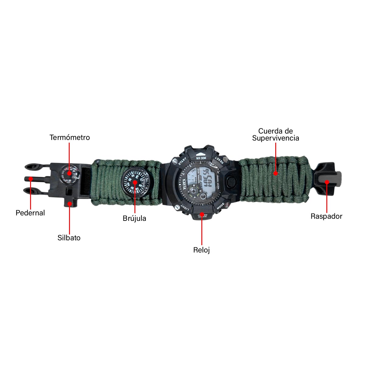 Reloj Multifuncional de Supervivencia SAMI-002