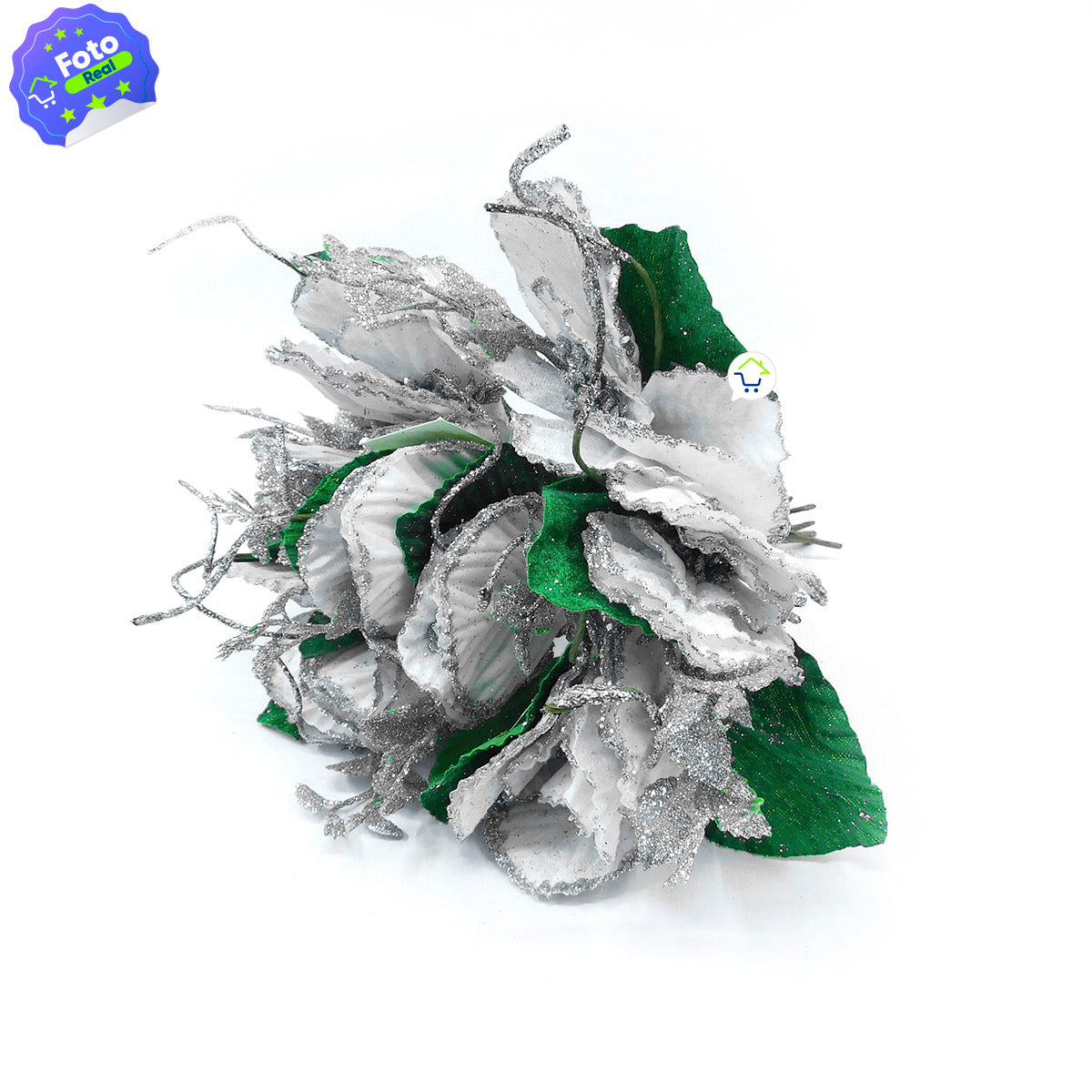 Flores Artificiales Para Árbol X12 Decoración Navidad 049