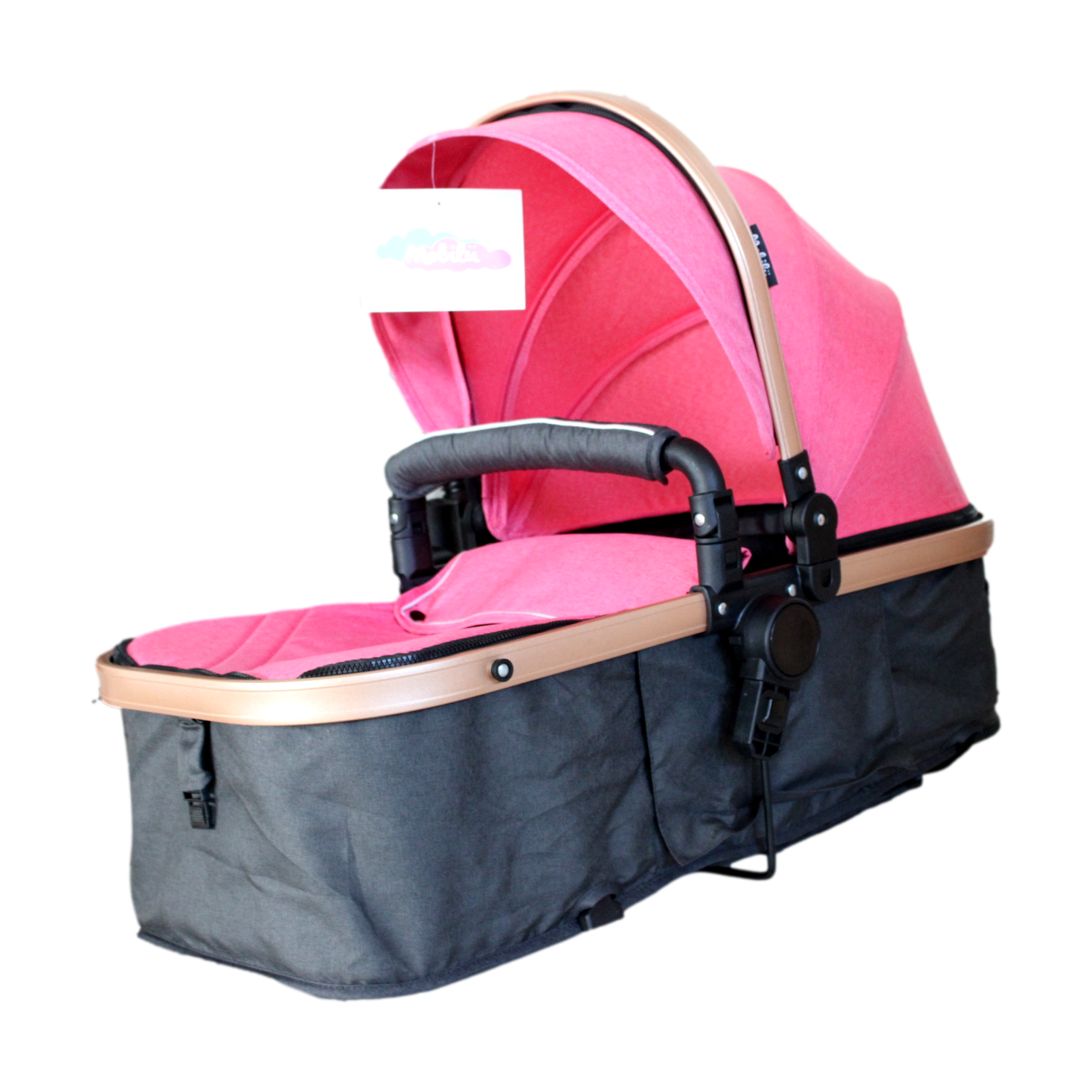 COCHE MOISES MILAN 1 BEBESITOS ROSADO