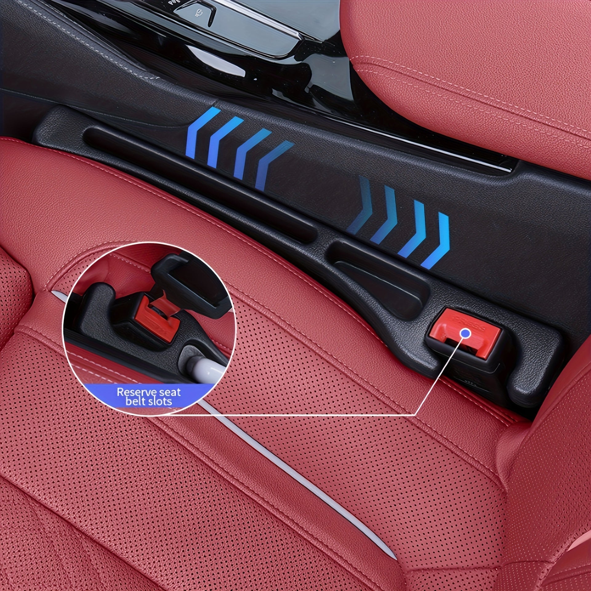 2 Piezas Organizador Universal para Espacio de Asientos, Material Suave con Diseño Antideslizante, Uso Doble Cara, Varios Colores Disponibles, Ideal para Autos Pequeños, SUVs y Camionetas, Accesorios Elegantes para Interior