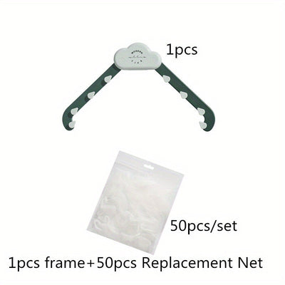 Cestillo triangular para desagüe de fregadero de cocina de 51 piezas, colgante, de malla, para lavado de platos, almacenamiento de piscina, colador para arroz sobrante y basura, rejilla de desagüe.