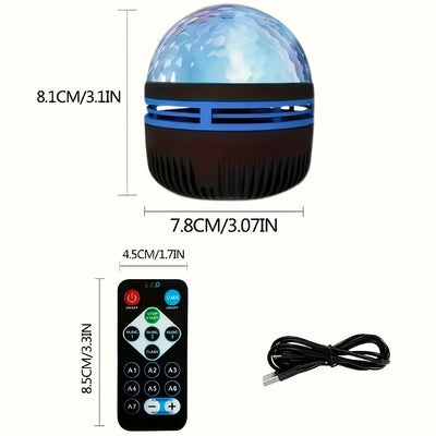 Lámpara de proyección para escenario de galaxia con LED RGB Interstellar, efecto de onda de aurora alimentado por USB, luz nocturna de dormitorio controlada a distancia, decoración de techo de cine en casa, decoración de camping y bodas, regalo de fiesta