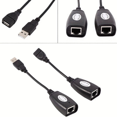 Adaptador USB versátil a Ethernet para Cat 6/6e/5/5e hasta 50m/164ft, ideal para portátiles, computadoras, teléfonos, teclados, unidades flash, impresoras - Nylon duradero y USB-C RJ45, impresora, portátil, USB-C
