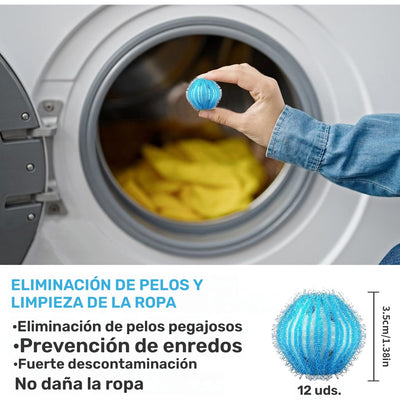 12 piezas de eliminador de pelo de mascota seguro para lavadora, eficaz recogedor de pelusa y pelusa, criba de pelo, accesorio práctico para el cuidado de la ropa - accesorio para lavadora