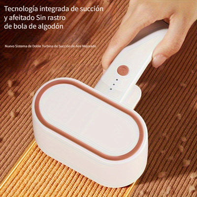 Afeitadora de tela recargable por USB de doble cabezal - Potente removedor de pelusas eléctrico con 3 velocidades ajustables, eficiencia de doble cara para la eliminación de pelusas y bolitas, recortador portátil de pelusas y bolitas para ropa, ropa de c