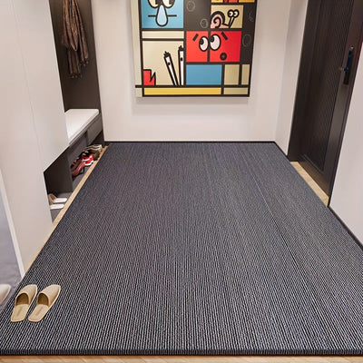 Alfombra para cocina de entrada interior/exterior rayada, antideslizante, reductora de ruido, grosor de 6mm, 1200g/metro cuadrado, cortable y apta para diversos escenarios como entradas, cocinas, salones y balcones
