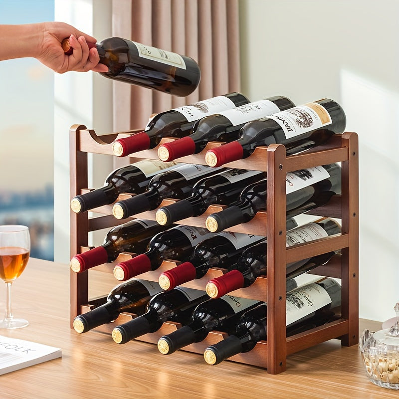 Pequeño estante para vinos de encimera para el hogar, conveniente y hermoso, se puede utilizar en la cocina, el restaurante, la oficina y otras escenas.