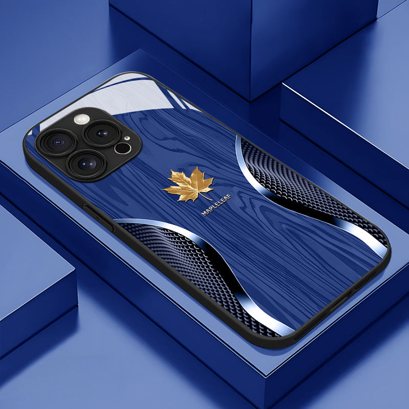 2025 Nueva Funda Minimalista de Hoja Dorada con Textura de Madera para iPhone 16/16 Plus/16 Pro/16 Pro Max/15/15 Plus/15 Pro/15 Pro Max/14/14 Plus/14 Pro/14 Pro Max/13/13 Pro/13 Pro Max/12/12 Pro/12 Pro Max/11/11 Pro Max/XS/XR/XS Max/7/8 Plus, Diseño Cre