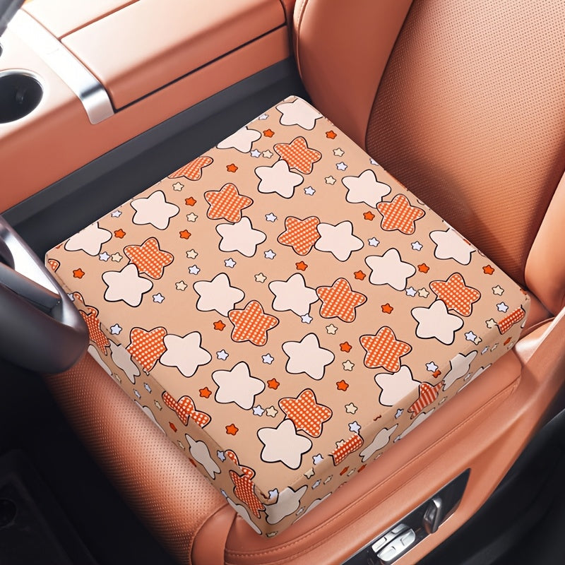 Silla de comedor con aumento de asiento, elemento animal, lavable, con 2 cinturones de seguridad, adecuada para mesa de comedor, escuela, exteriores, oficina, cojín portátil para viajes que aumenta la altura.