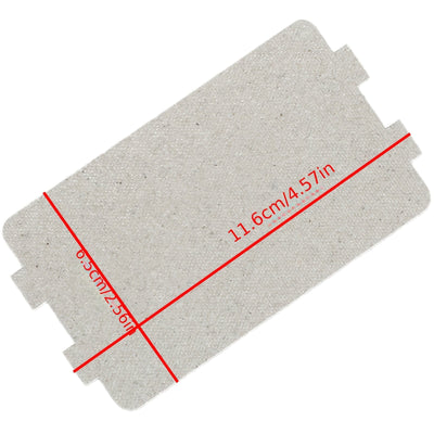 1pc Placa Guía de Onda Duradera de Mica para Horno de Microondas - Ajuste, Alta Calidad, 11.61 x 6.5 cm, Protege la Cubierta del Guía de Onda