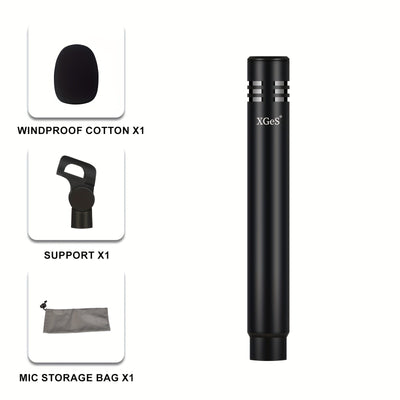 Micrófono de condensador de diafragma pequeño C06 Ultra Heart Finger - Grabación de alta definición para instrumentos acústicos - Audio nítido, listo para el escenario, musicalidad mejorada para batería, violín, piano