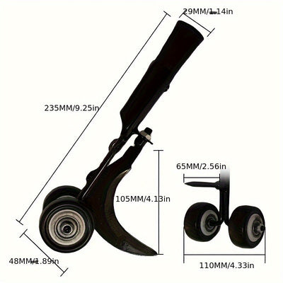 1pc Herramienta Manual para Arrancar Malezas con Rueda Rodante - Sin Necesidad de Mango, Ideal para Jardín, Césped y Acera - Eliminación Eficiente de Malas Hierbas con Menor Esfuerzo Físico, Mantenimiento del Jardín, Limpiador de Caminos, Mecanismo de Pa