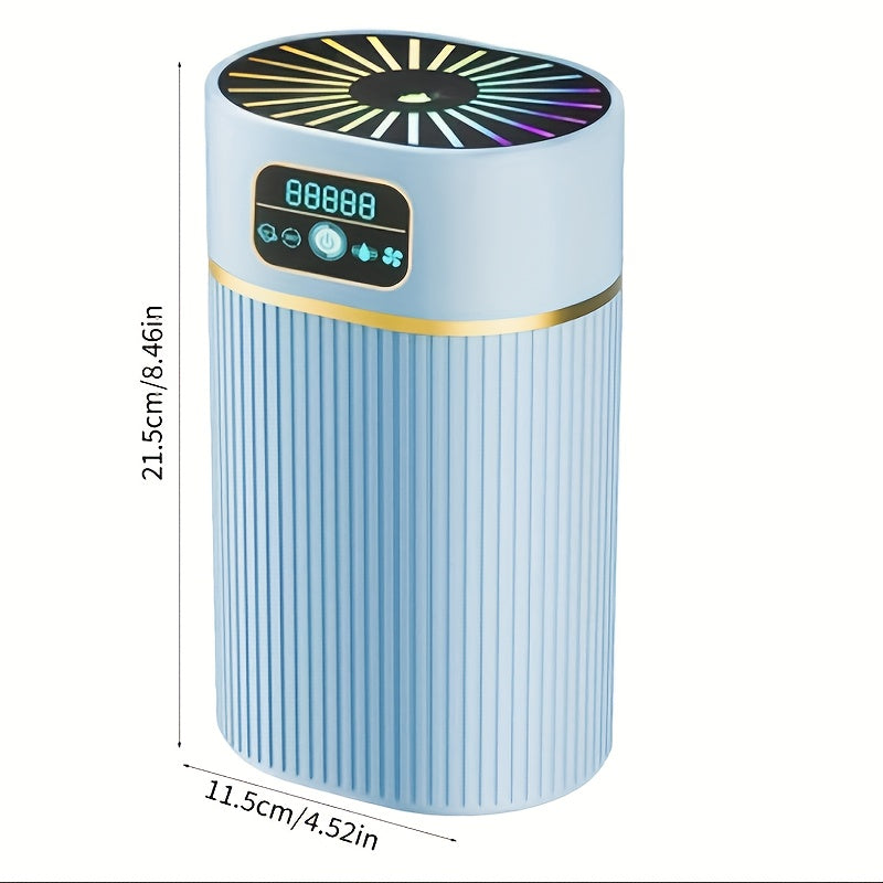 Humedificador ultrasónico de gran capacidad con tecnología de iones de plata - Silencioso, alimentado por USB, luz de noche colorida, perfecto para el hogar y la oficina - Ideal regalo de Navidad, Humidificador silencioso | Diseño de humidificador modern