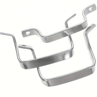2 piezas de asas de mango de acero inoxidable para ollas - Asa lateral ergonómica de reemplazo para ollas de vapor, tapas y utensilios de cocina, mango duradero de cocina para cocinar de manera segura y cómoda, asas de olla, accesorio de olla de vapor, a
