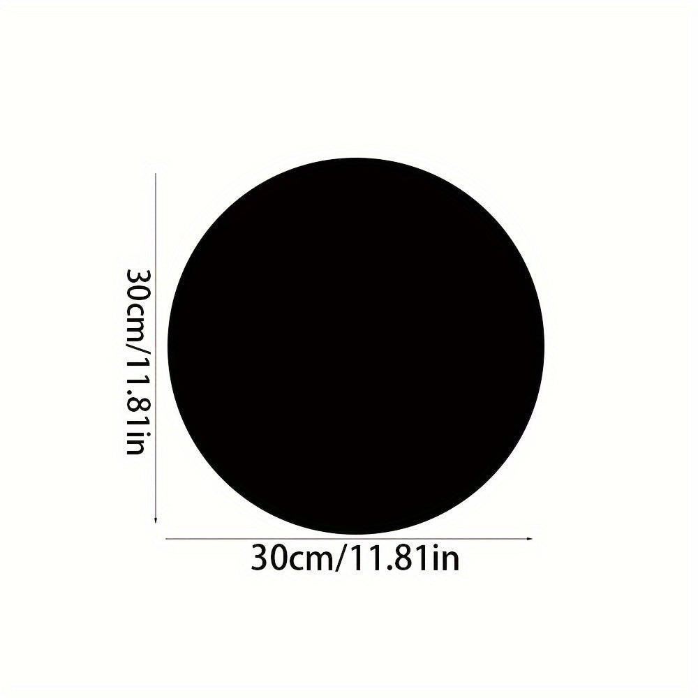 1pc, Alfombra redonda de felpa, tela simple, sólida, suave, cómoda, fácil de limpiar, peluda, cálida, linda, decoración de interiores, adecuada para cojines de sillas, habitación, dormitorio, uso en interiores, poliéster, solo limpieza en seco, sin númer