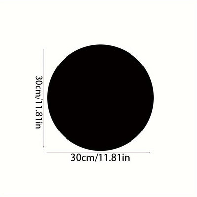 1pc, Alfombra redonda de felpa, tela simple, sólida, suave, cómoda, fácil de limpiar, peluda, cálida, linda, decoración de interiores, adecuada para cojines de sillas, habitación, dormitorio, uso en interiores, poliéster, solo limpieza en seco, sin númer