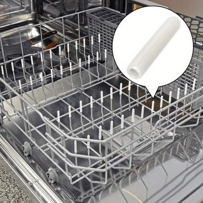 50/100/200 piezas de gris flexible plástico lavavajillas tenedor diente estante punta caps, diseño antideslizante, fácil de instalar, con material plástico, para la mayoría de los modelos