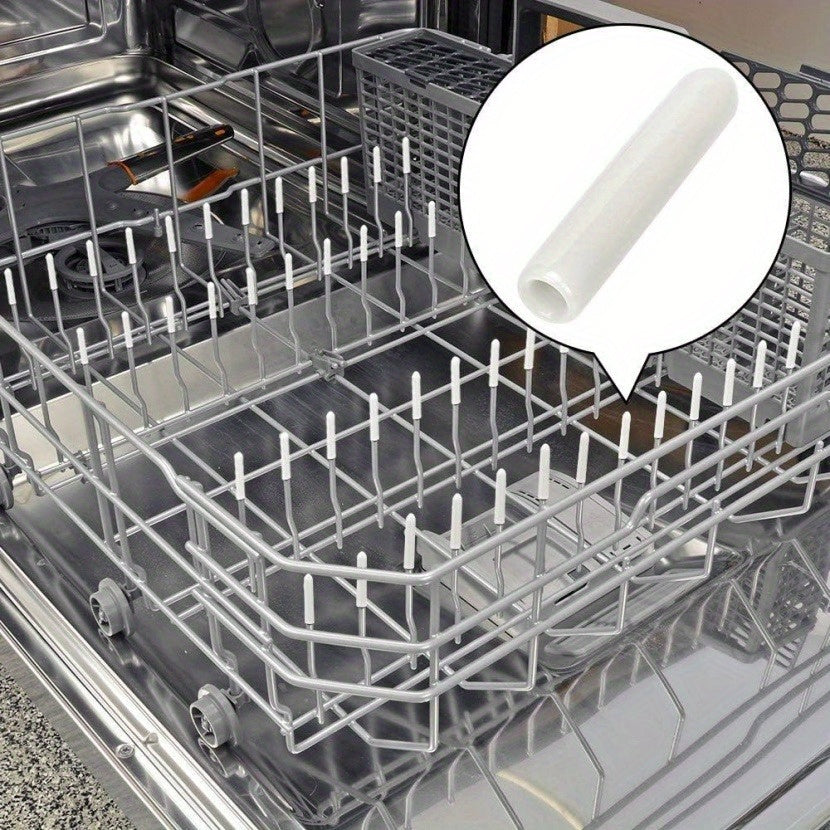 50/100/200 piezas de gris flexible plástico lavavajillas tenedor diente estante punta caps, diseño antideslizante, fácil de instalar, con material plástico, para la mayoría de los modelos