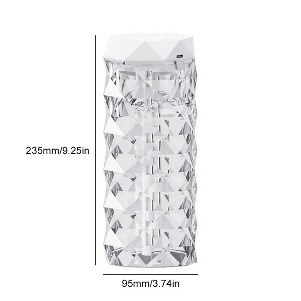 Humidificador de lámpara de cristal con luz nocturna Humidificador de niebla fría para el dormitorio del hogar