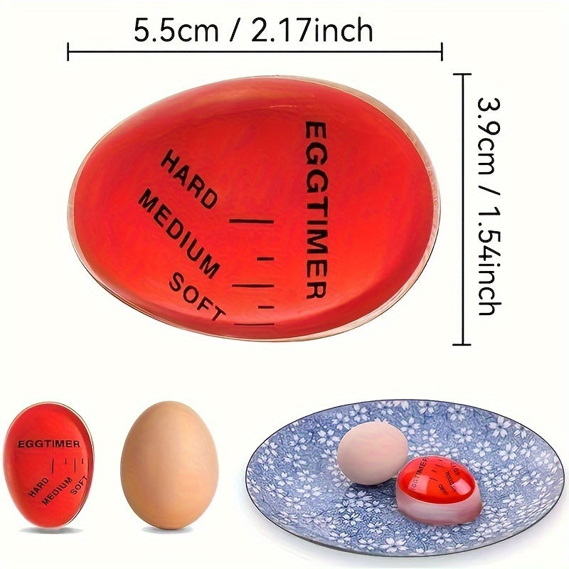 Temporizador de Huevo Yuhuphyllic de 1 pieza con Indicador Cambiante de Color para Huevos Duros y Blandos Perfectamente Cocidos - Gadget de Cocina, No Requiere Pilas