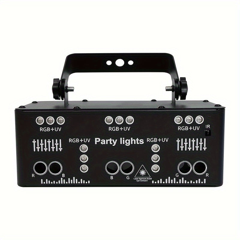 1 pza. caja de luces multicolor con 21 ojos, para fiestas, cumpleaños, bodas, KTV, bares, discotecas, reuniones familiares, ambiente lleno de estrellas, decoración para Navidad y Halloween