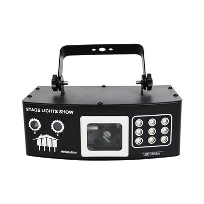Luces de escenario LED YSH con control remoto - Negro, activadas por sonido, para KTV, bar, sala de estar y decoraciones de fiesta - Perfectas para cumpleaños, San Valentín, Año Nuevo y más, decoraciones de fiesta | Efectos visuales dinámicos | Control r