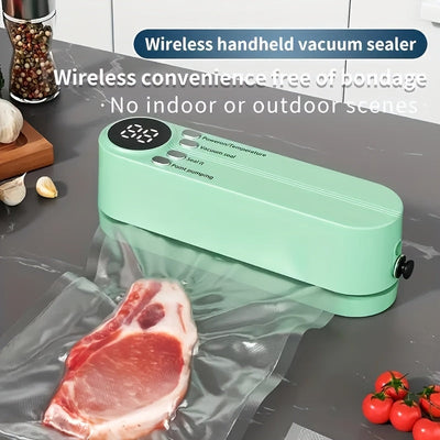 Kit de sellador de vacío USB compacto con pantalla digital - Sellado rápido, incluye bomba y bolsas herméticas, perfecto para la conservación de alimentos, snacks, carnes, frutas y verduras - Diseño que ahorra espacio, 36V, sellador de vacío para aliment