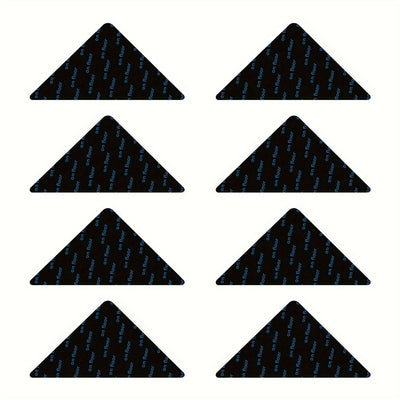 4/8/12 pzas Pinzas para alfombras, almohadillas antideslizantes para alfombras para pisos de madera dura y azulejos, cinta de alfombra reutilizable y lavable para alfombras de salas de estar, almohadilla adhesiva de doble cara para alfombra que mantiene