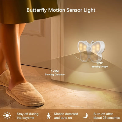 1/2/3 Luz nocturna LED con sensor de movimiento, luz de gabinete montada en la pared recargable por USB para el hogar, dormitorio, armario, pasillo, escaleras y baño - Brillo ajustable, diseño de plástico, batería de litio recargable de 600 mAh, iluminac