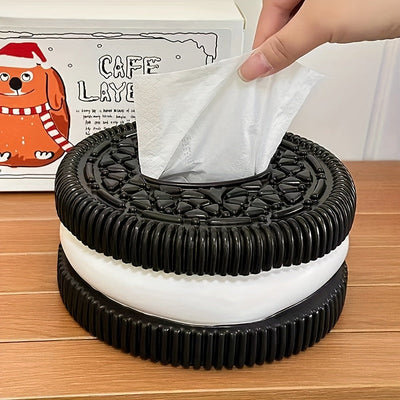 Una caja de pañuelos diseñada creativamente, un elegante soporte para pañuelos, adecuado para el hogar, la sala de estar y el baño.