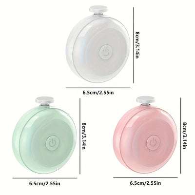 Cortador de uñas eléctrico > Juego de cortadores de uñas de seguridad con 3 cabezas de molienda reemplazables > 6 cabezas de molienda/bajo ruido/mano/diseño ergonómico/kit de belleza