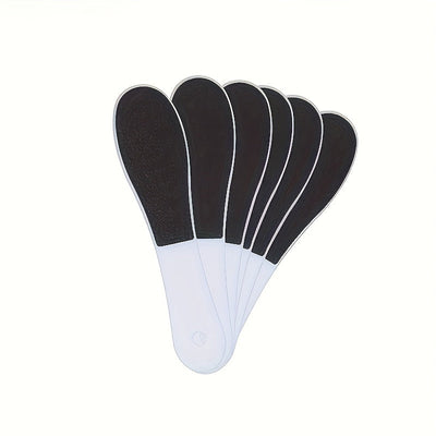 Limador Profesional de Pies Doble Cara - Herramienta Exfoliante con Grano Grosso y Fino, Mango Ergonómico de Plástico para Eliminación de Pelos Muertos, Pedicura y Manicura, Diseño Compacto, Acabado Suave, Apto para Viajes (Sin Batería), Agarre Cómodo, C