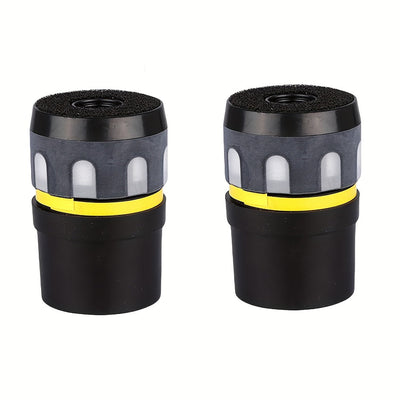 2 piezas de kit de repuesto de cartucho de micrófono dinámico unidireccional para Shure BETA58, captación de sonido de alta fidelidad para estudio y grabación en vivo, negro con franja amarilla.