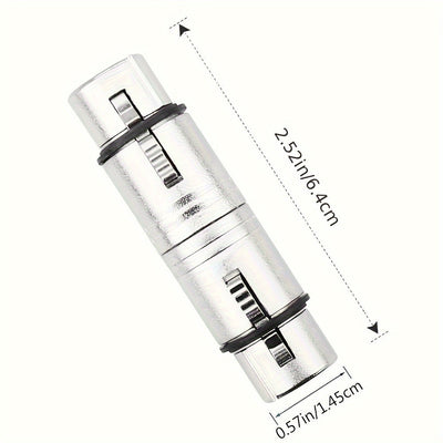 Cable adaptador de audio XLR hembra a hembra Xahpower, gris, conectores de audio profesionales para micrófonos y mezcladores.