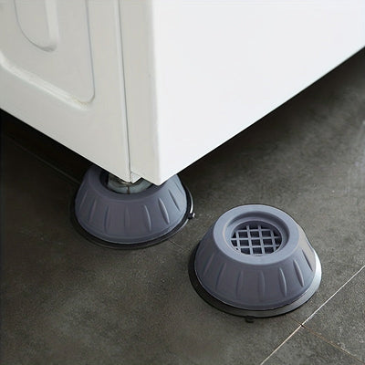 4 paquetes de almohadillas antivibración para lavadora y secadora, reducción de ruido, protección del suelo, estabilizadores de goma para lavadora, accesorios para lavadero