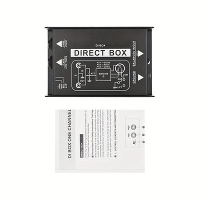 CAJA PASIVA DE UN CANAL AROMA - Aislador de Audio de Alta Calidad para Guitarra, Micrófono y Equipo de DJ - Reducción de Ruido, Sin Necesidad de Energía, Compatible con PC () | Dispositivo de Aislamiento de Sonido | Equipos de Audio Profesionales | Compo