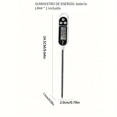 Termómetro digital para alimentos de 1 pieza para cocinar carne y barbacoa con precisión, termómetro para alimentos, termómetro instantáneo para carne, termómetro digital de cocina, termómetro para hornear, termómetro digital para cocinar