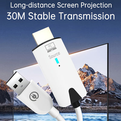 Transmisor y receptor inalámbricos compatibles con HDTV de 30 metros, decodificación 4K, salida 1080P, 60Hz, 8 TXs a 1 RX, kit de extensión de video y audio inalámbrico 5G, adaptador de TV Stick, cable de exhibición para cámara, portátil, escritorio, PC,